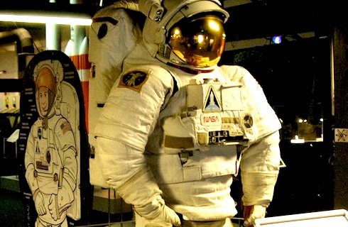 Close up of NASA astronaut space suit